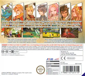 Legend of Legacy, The (Japan) box cover back